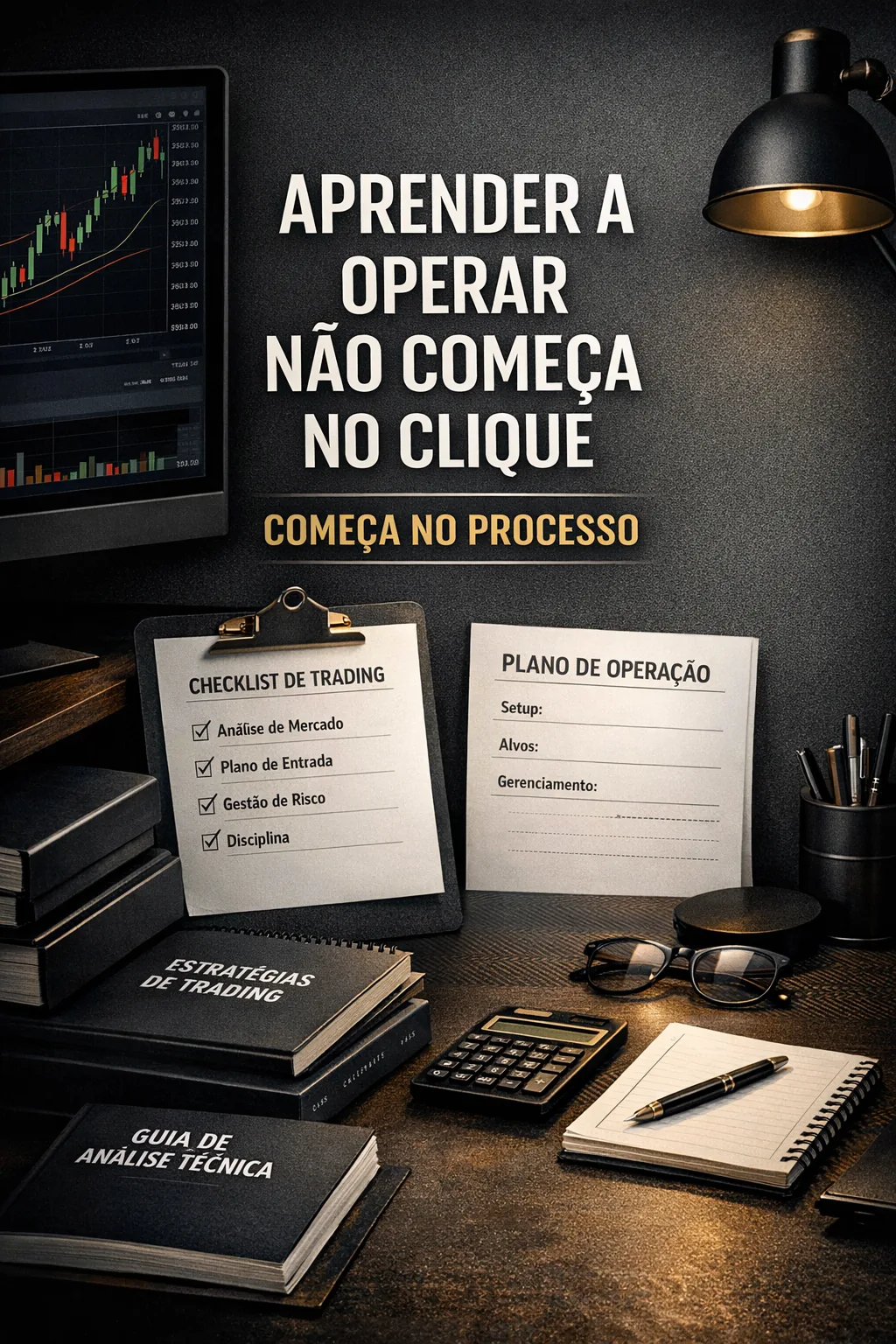 Aprender a operar não começa no clique. Começa no processo.